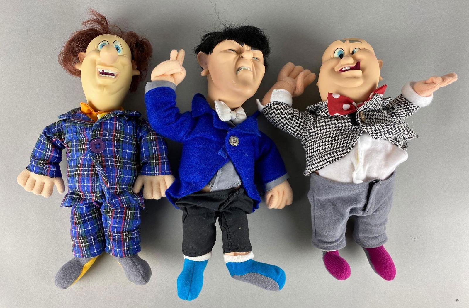 三ばか大将 The Three Stooges 人形 3体セット 高さ約52cm The Three Stooges 3D Printed Curly Larry Moe 3 Figure Set 1