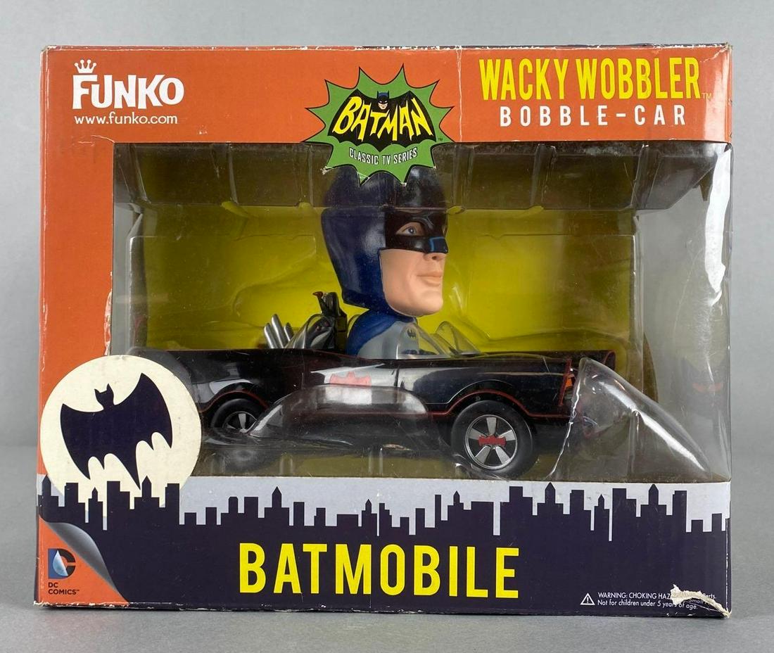 Funko Classic TV Series Batman Wacky Wobbler Bobble-Car: 2013, In original box, Some tears on box, Box measures 8 x 9 1/2 x 7in.