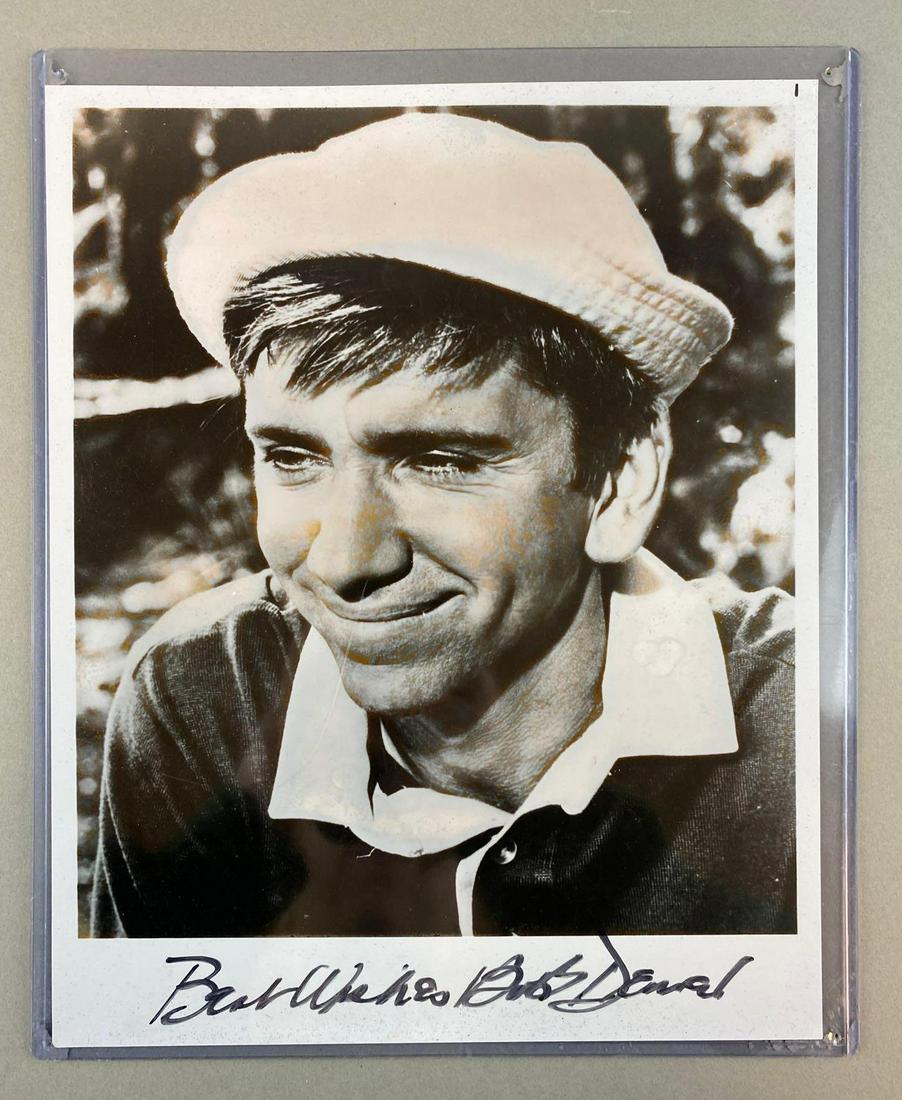 Bob Denver Signed Gilligans Island Photo Print: 10 1/2 x 8 1/2 inches. No COA, Unknown Authenticity, Buying As Is