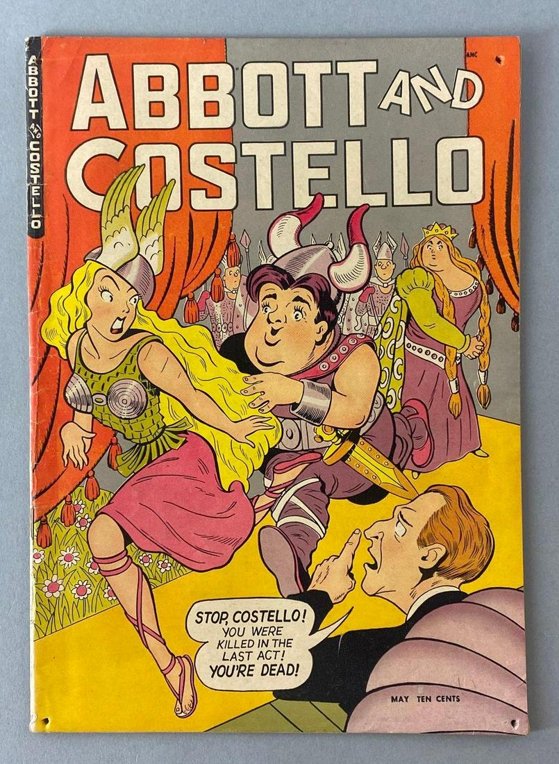 St. John Publishing Co. Abbott and Costello No. 7 Comic Book: May 1949, Golden Age, $.10, bagged and boarded, puncture marks the rough all 4 corners.