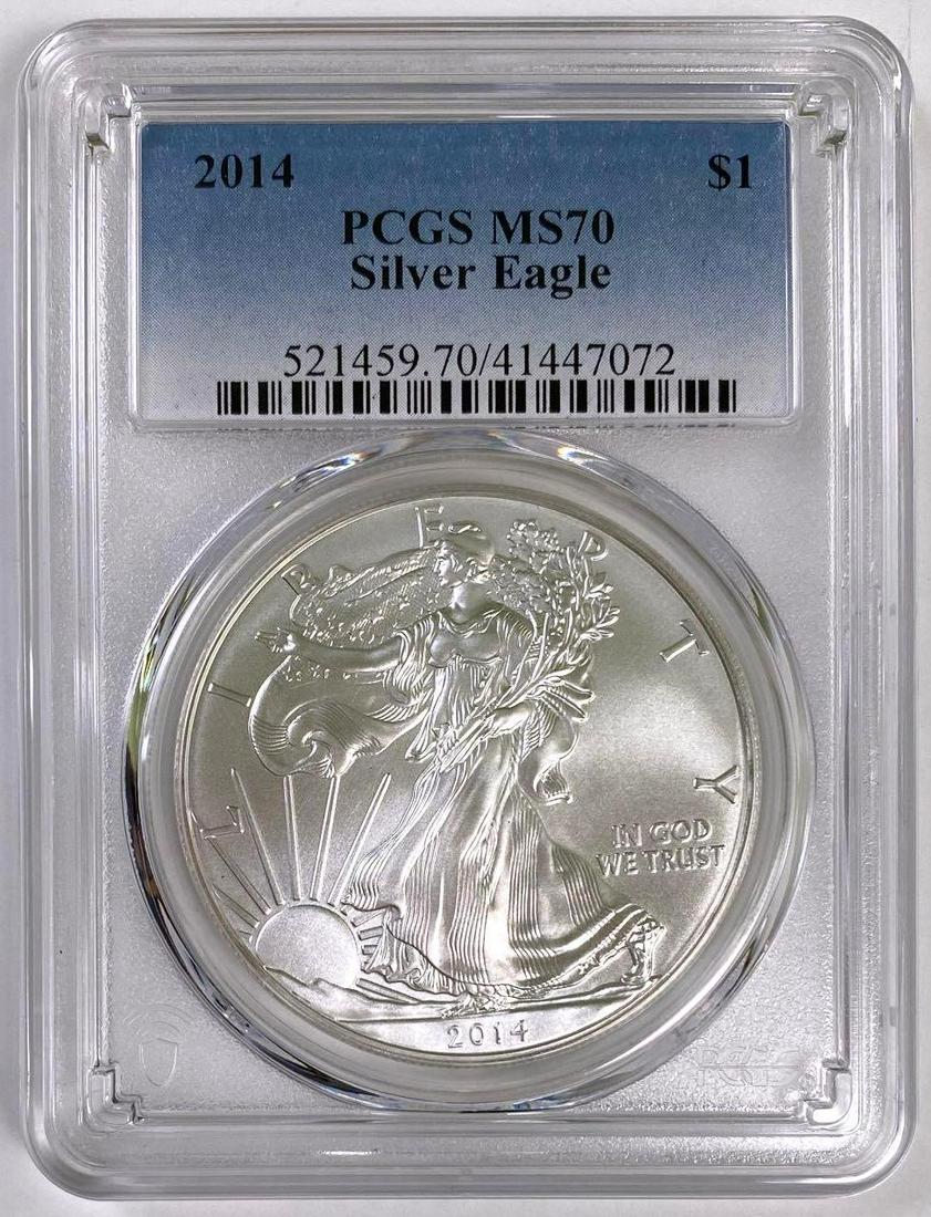 2014 US Silver Eagle PCGS MS70 (1 of 2)