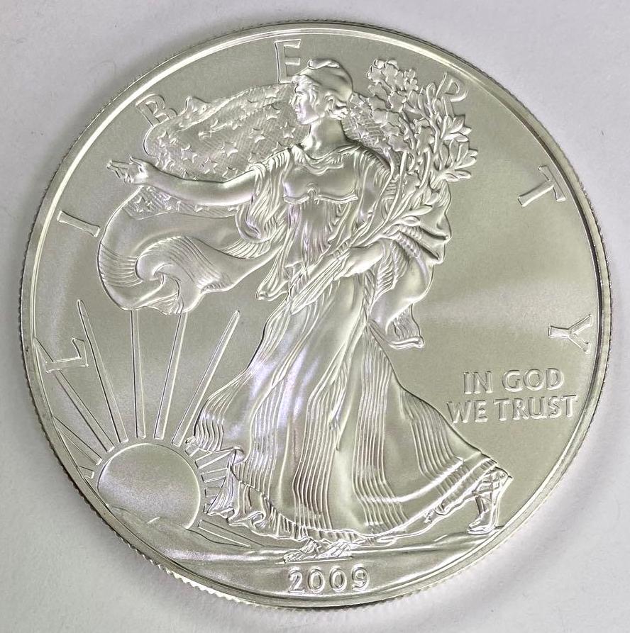 2009 American Eagle 1oz Fine Silver Round (1 of 2)