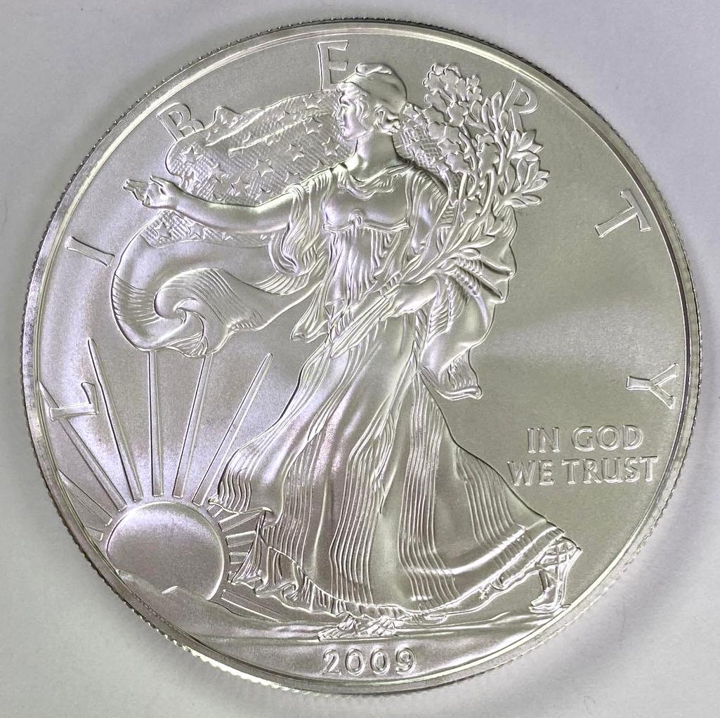 2009 American Eagle 1oz Fine Silver Round (1 of 2)
