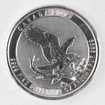 2015 Canada $2 Bald Eagle 1/2oz. .9999 Fine Silver: One Half Ounce .9999 Fine Silver,
