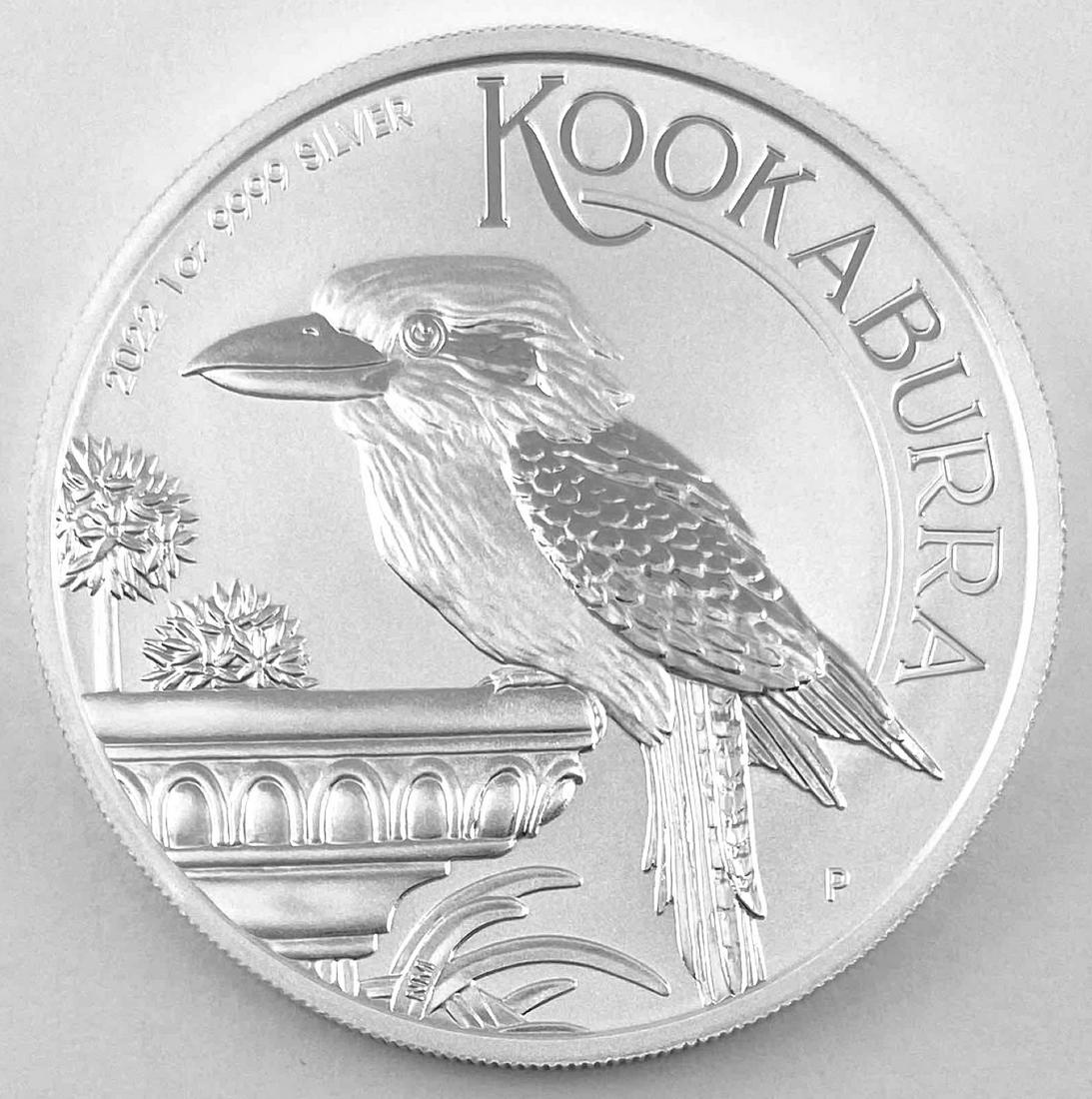 2022 Australia 1 oz .9999 Silver Kookaburra BU Coin Perth Mint (1 of 2)