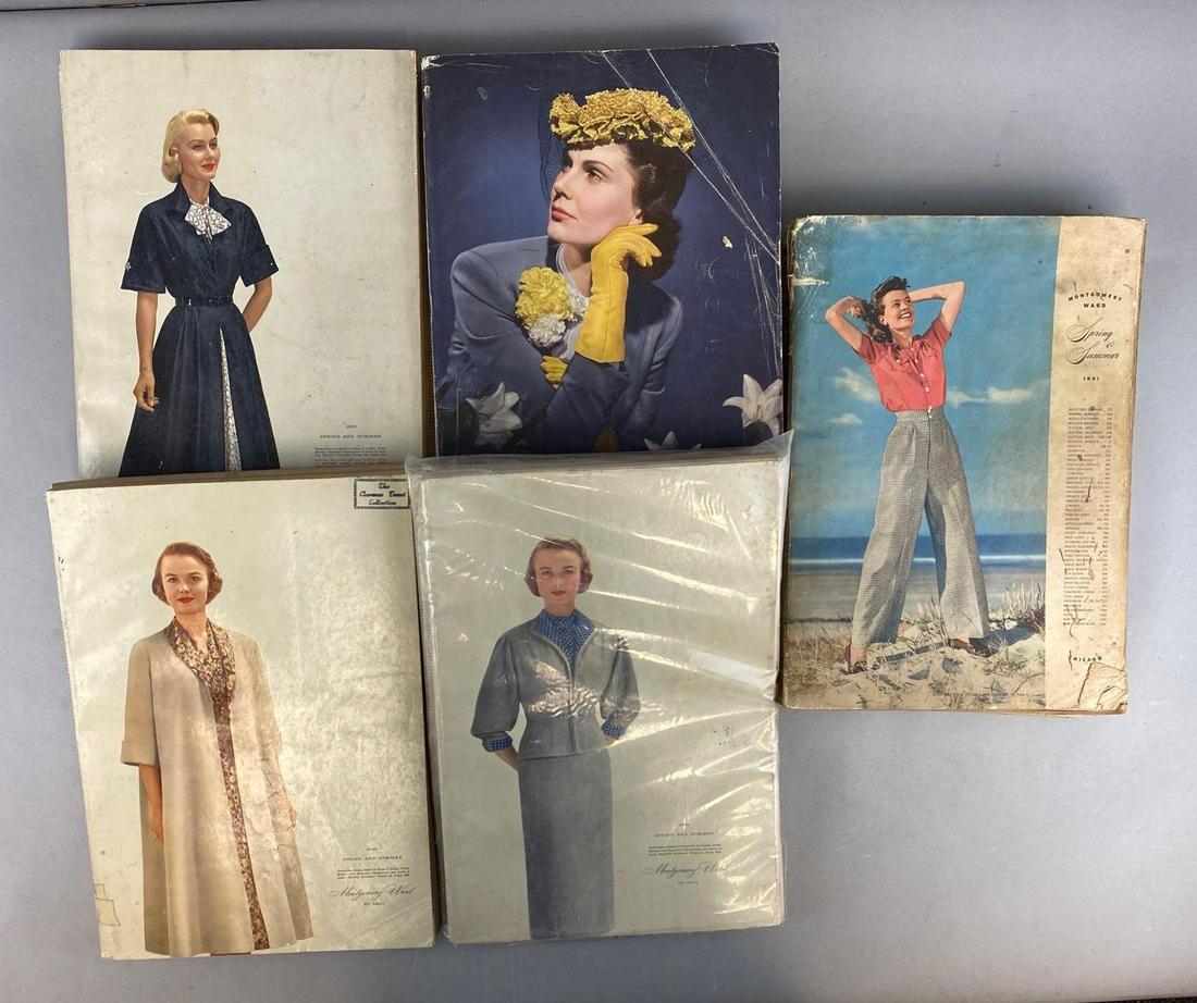 Group of 5 Montgomery Ward Fashion Catalogs (1 of 6)