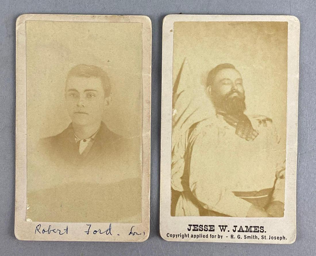 Group of 2 Jesse W James Death and Robert Ford Photograph CDVs (1 of 4)