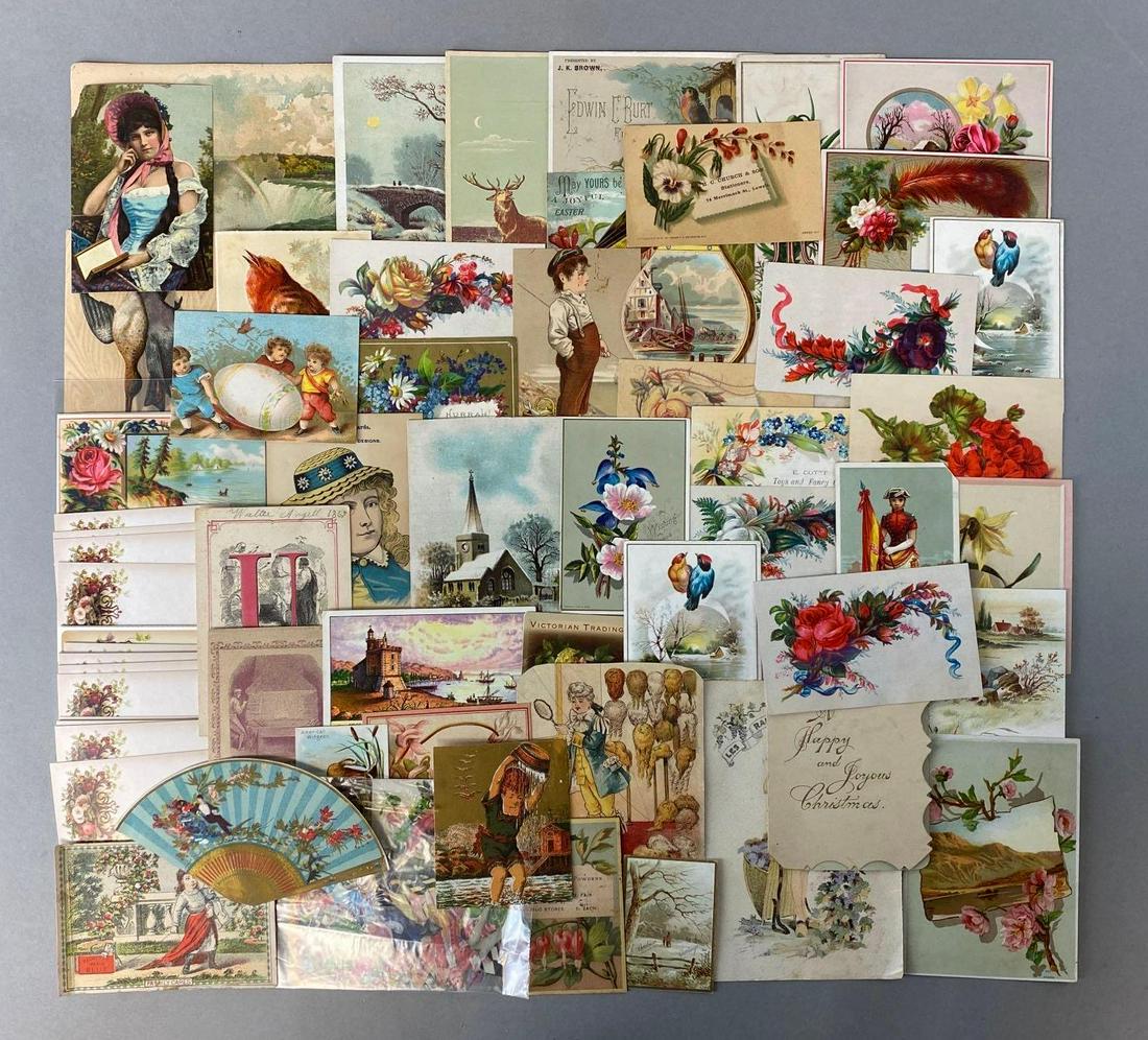 Group of 60+ Assorted Calling Cards, Trade Cards, and More (1 of 3)