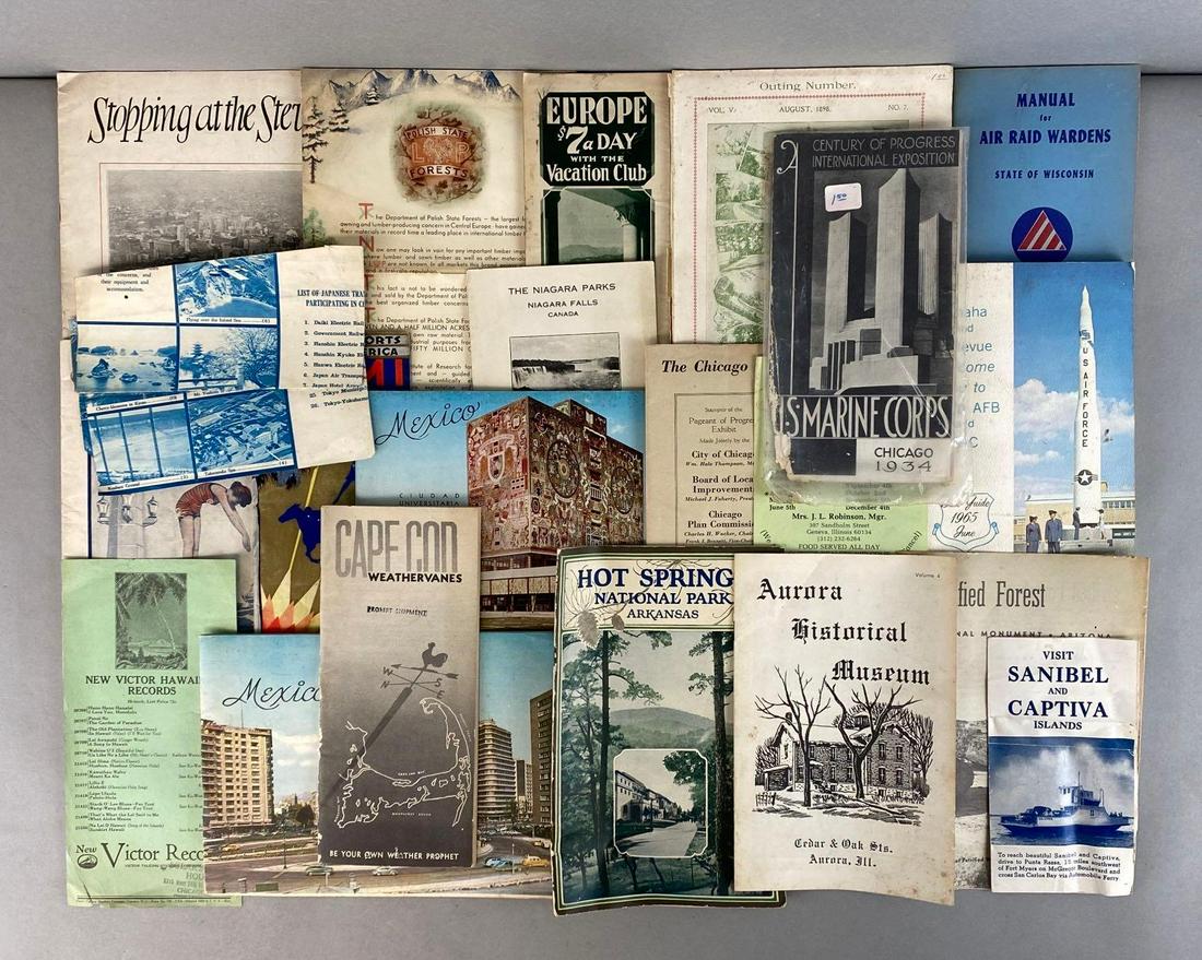 Group of 20+ Assorted Travel Ephemera (1 of 3)