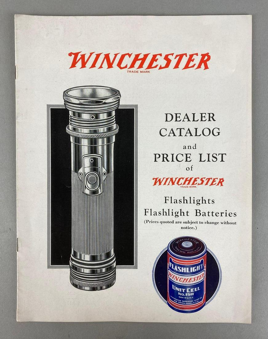 1936 Winchester Flashlights and Batteries Dealer Catalog and Price List (1 of 6)
