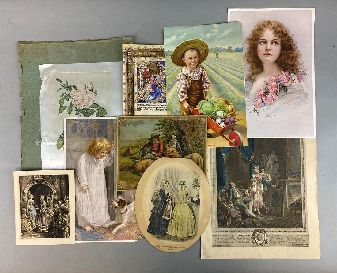 Group of 9 Assorted Art Prints and More (1 of 3)