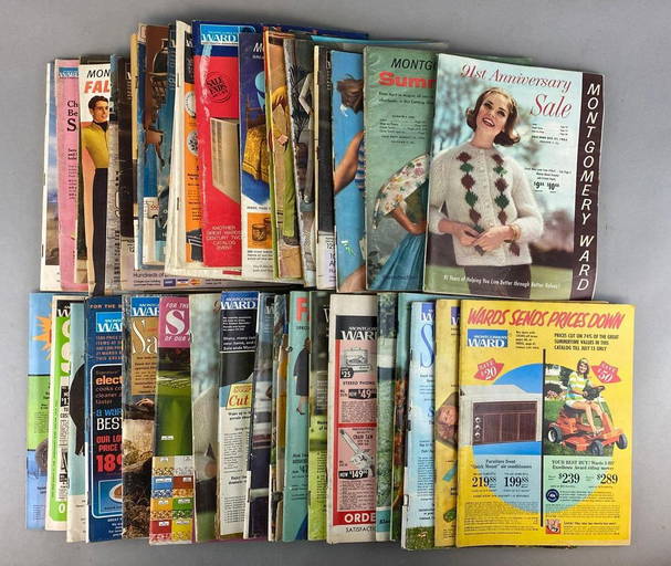 Group Of 30+ Assorted Montgomery Ward Catalogs