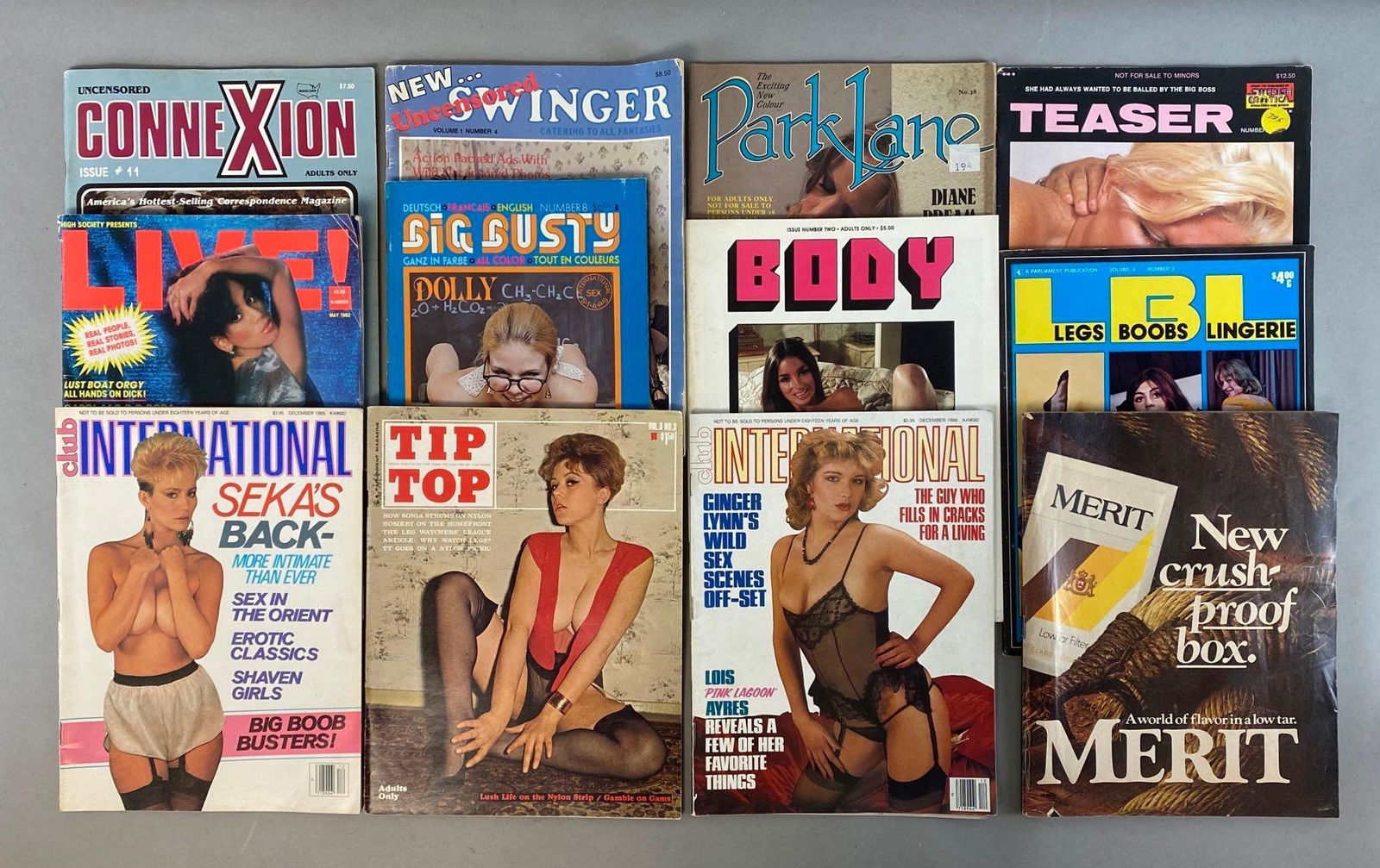Group of 12 Assorted Adult Magazines (1 of 3)