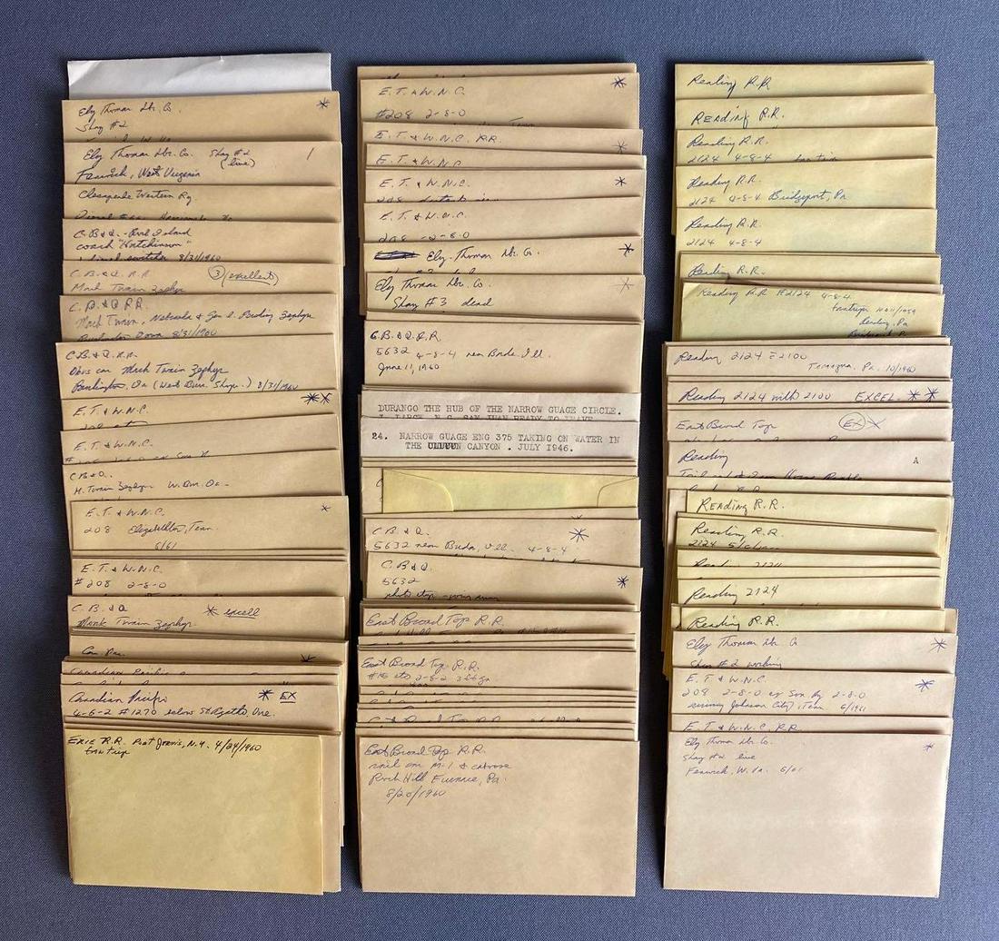 Group of Railroad Photograph Negatives (1 of 3)