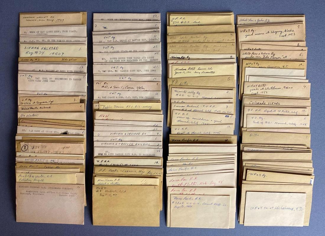 Group of Railroad Photograph Negatives (1 of 3)