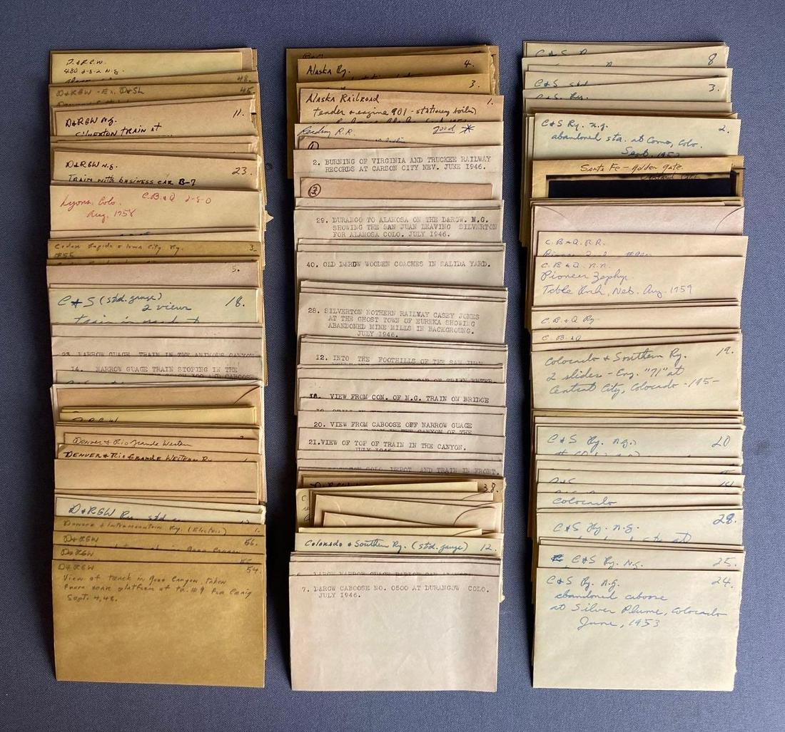 Group of Railroad Photograph Negatives (1 of 3)