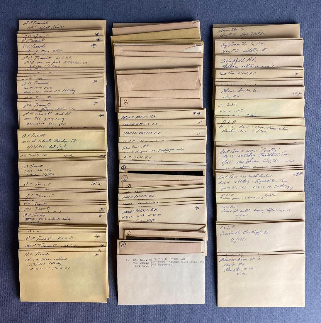 Group of Railroad Photograph Negatives (1 of 3)