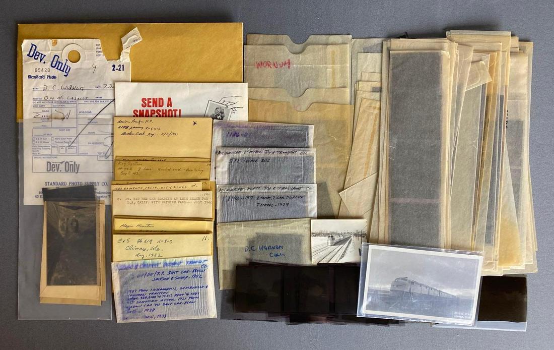 Group of Railroad Photograph Negatives and More (1 of 3)