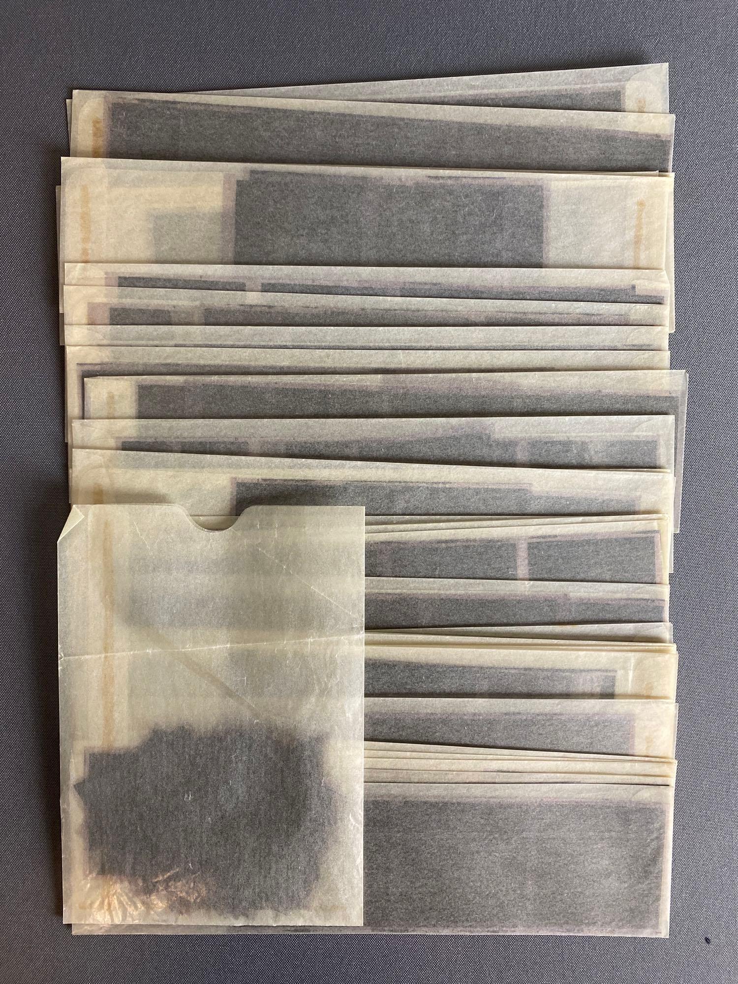 Group of Railroad Photograph Negative Strips (1 of 3)