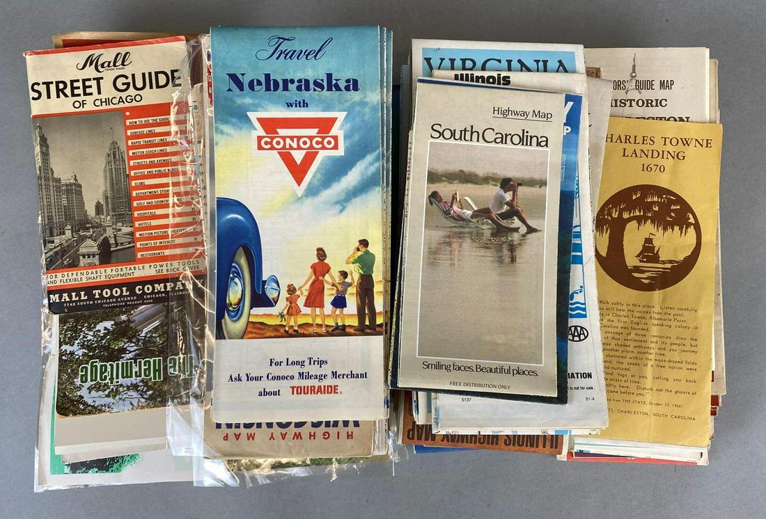 Group of 80+ US Road Maps and Guides (1 of 2)