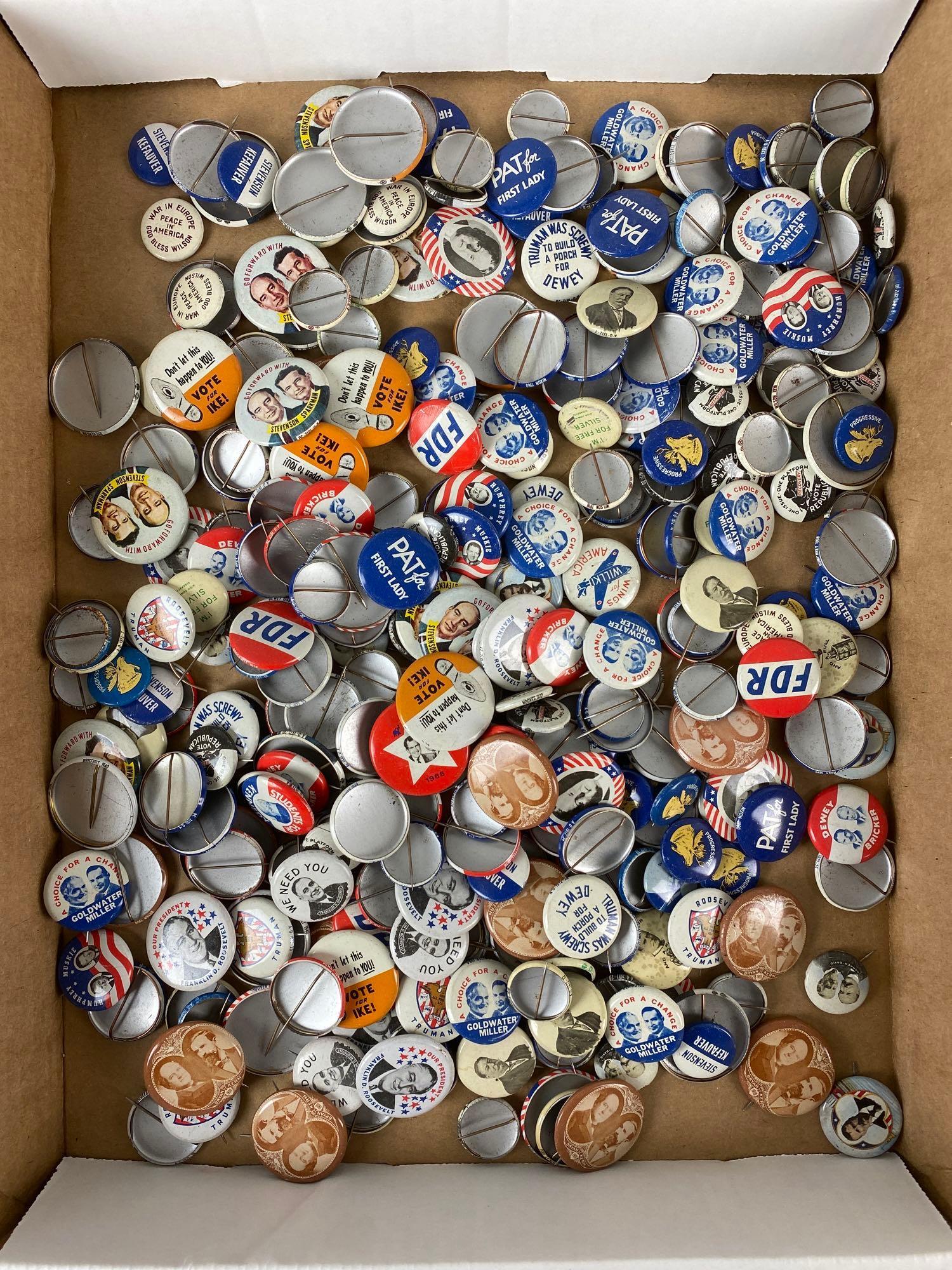 Group of Assorted Vintage Political Pins (1 of 4)