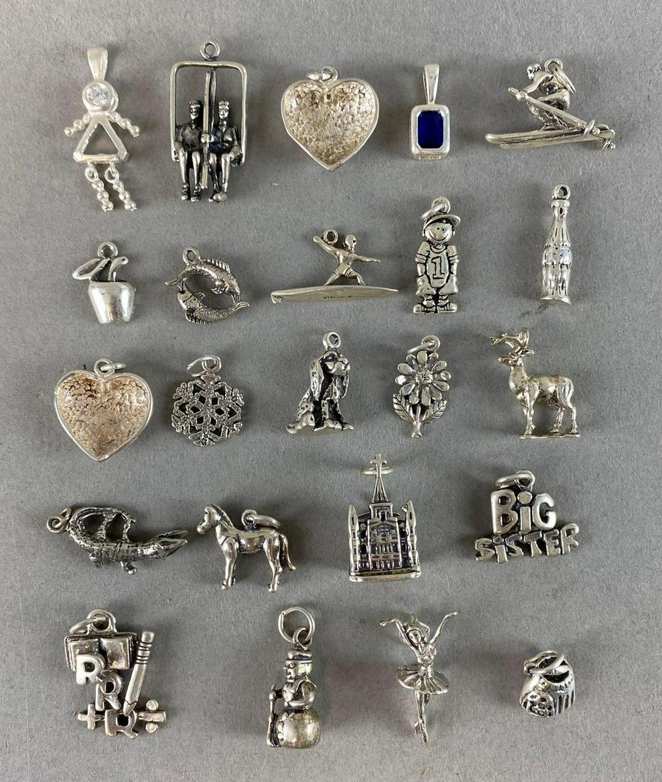 Group of 23 Assorted Sterling Silver Charms (1 of 4)