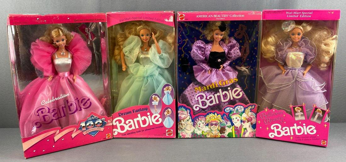 Group of 4 Special Limited Edition Barbie Fashion Dolls (1 of 6)