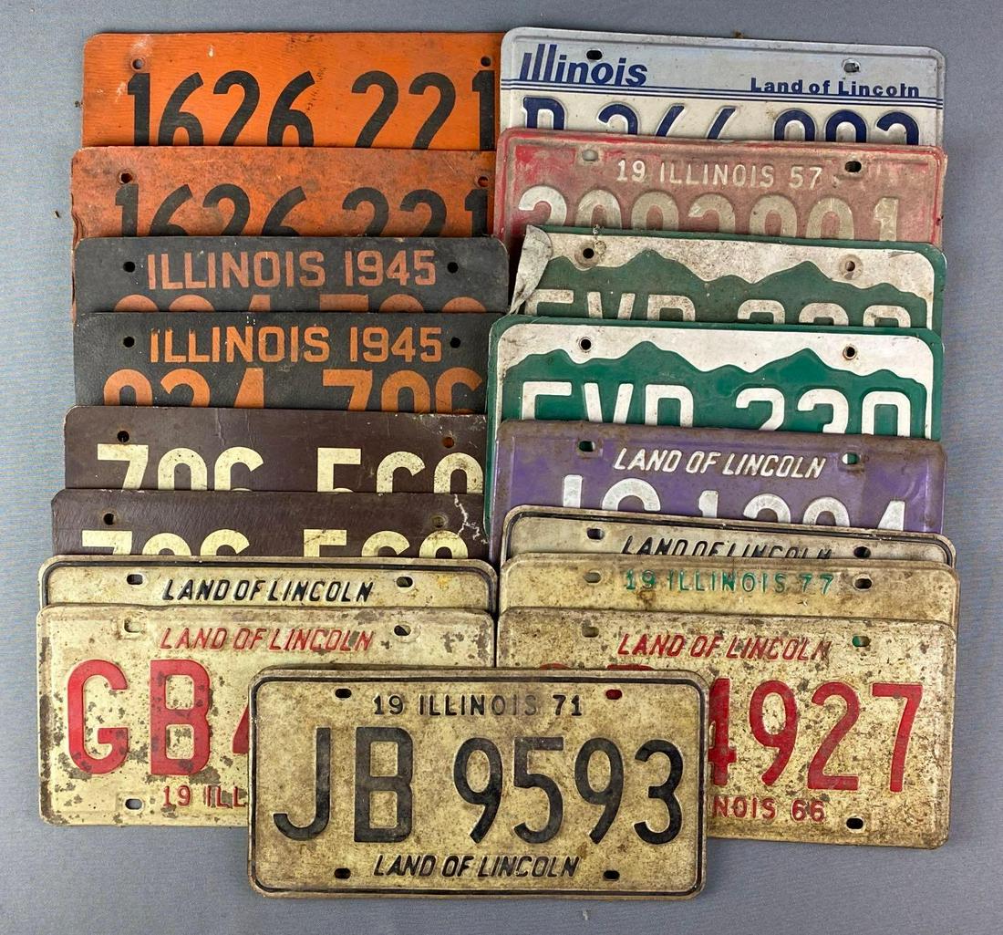 Group of 17 Assorted License Plates (1 of 3)