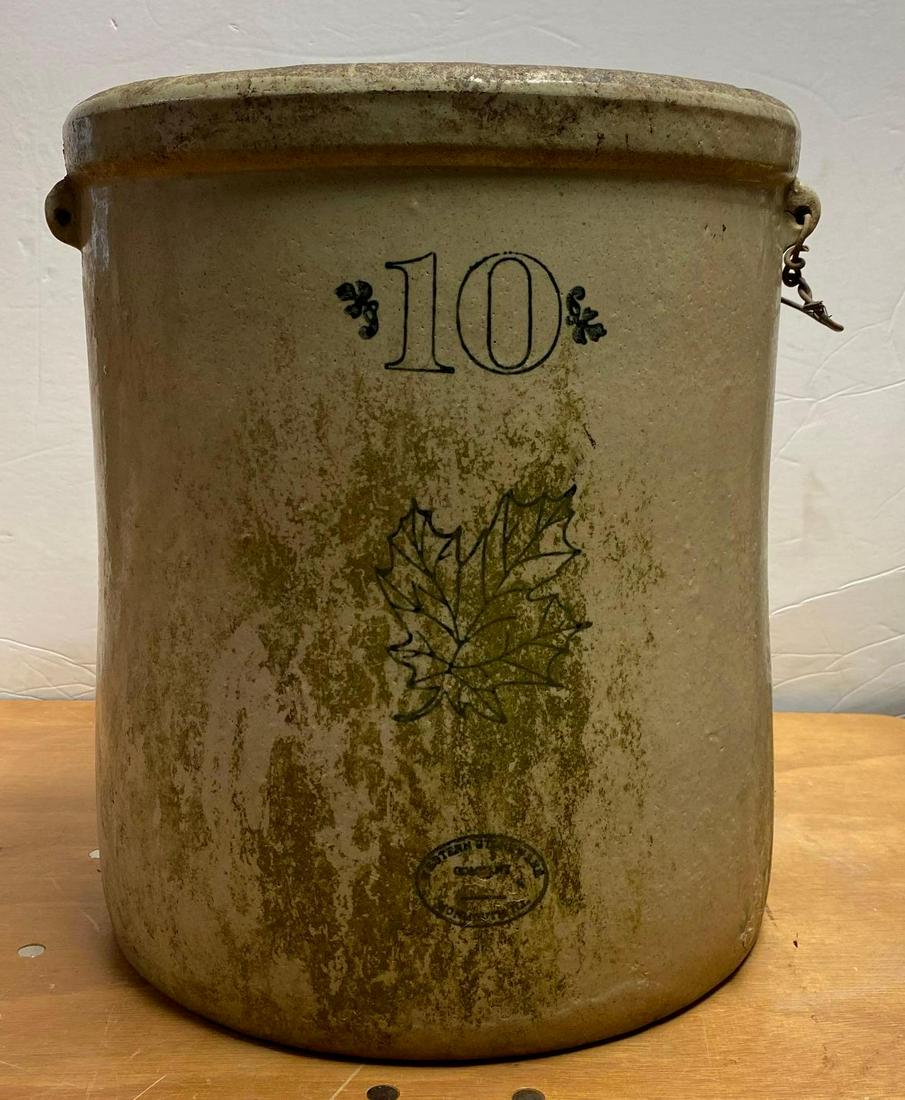 10 Gallon Western Stoneware Crock (1 of 5)
