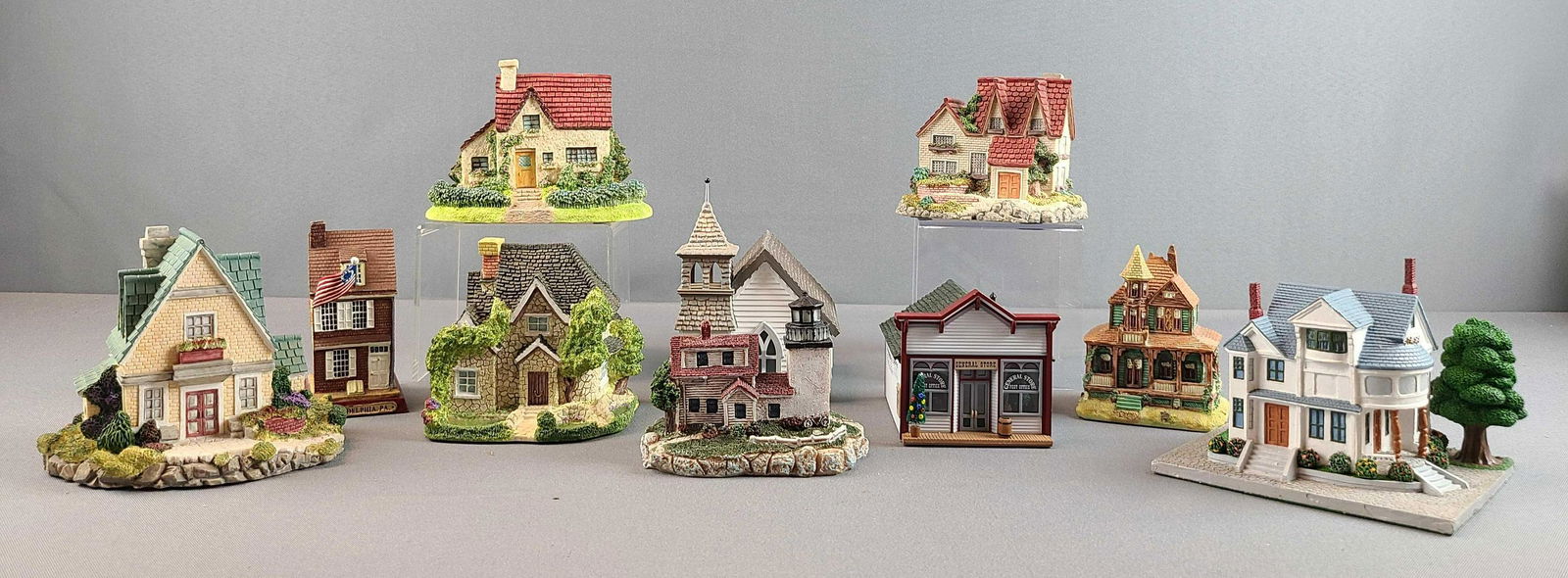Group of 10 Miniature Buildings (1 of 4)