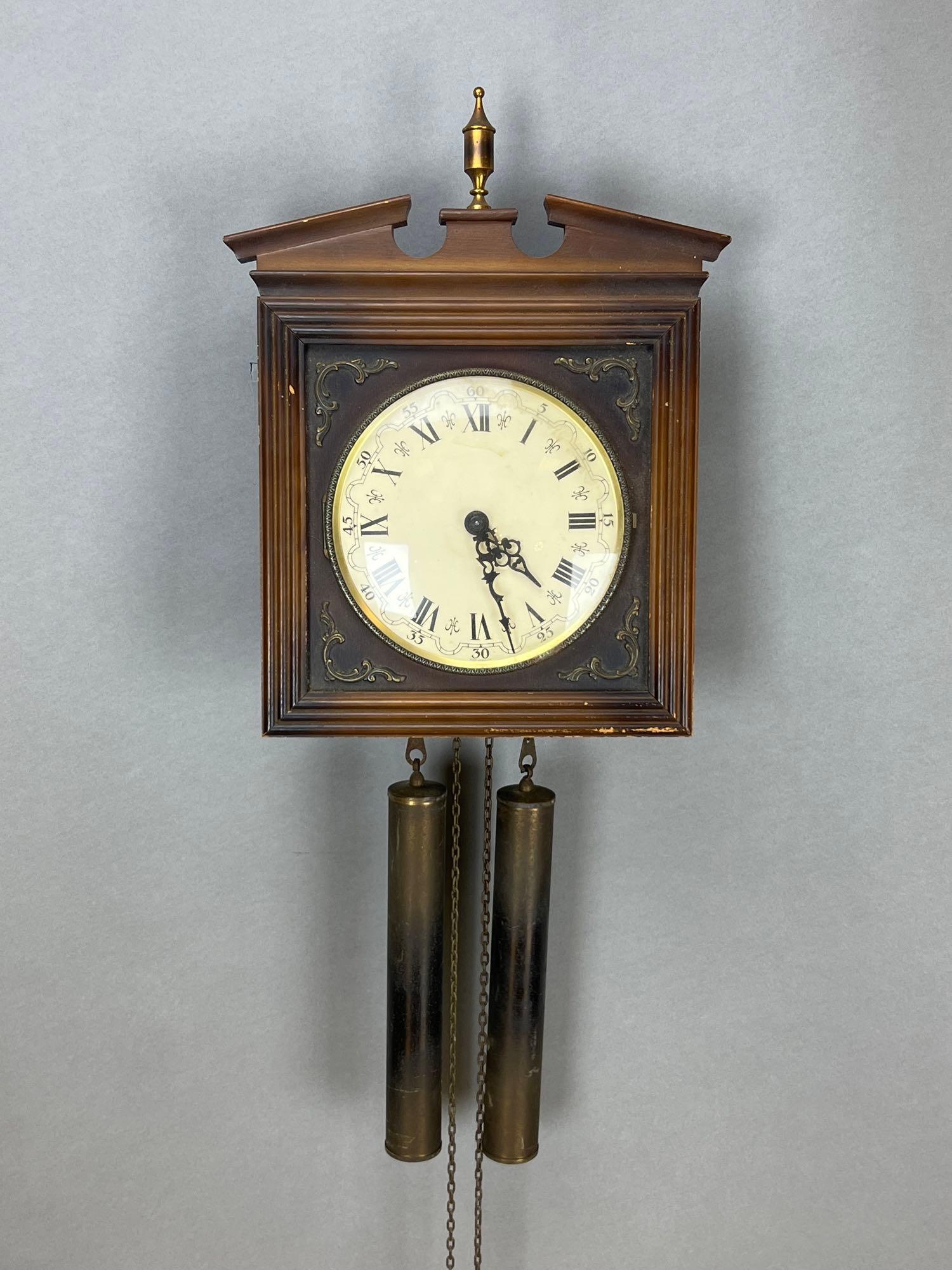 Vintage West Germany Wooden Wall Clock (1 of 4)