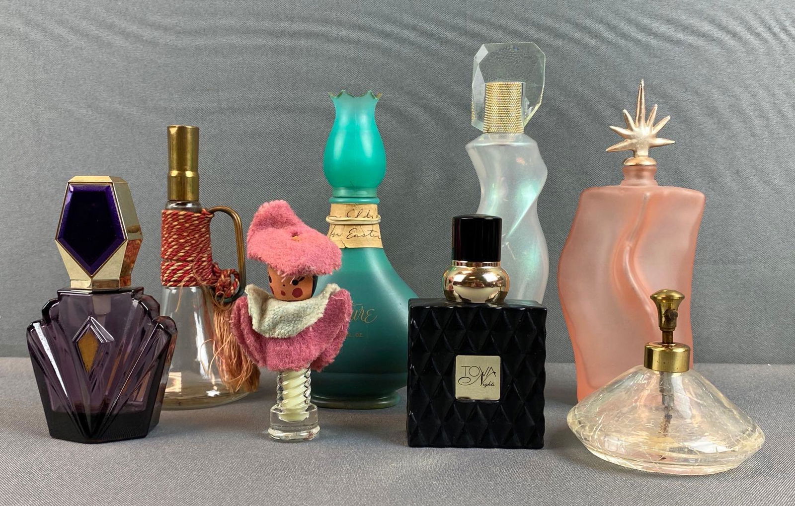 Group of 8 Assorted Glass Perfume Bottles (1 of 3)