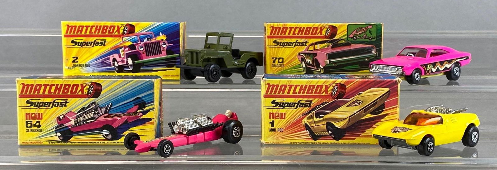 Group of 4 Matchbox Superfast Die-Cast Vehicles (1 of 7)