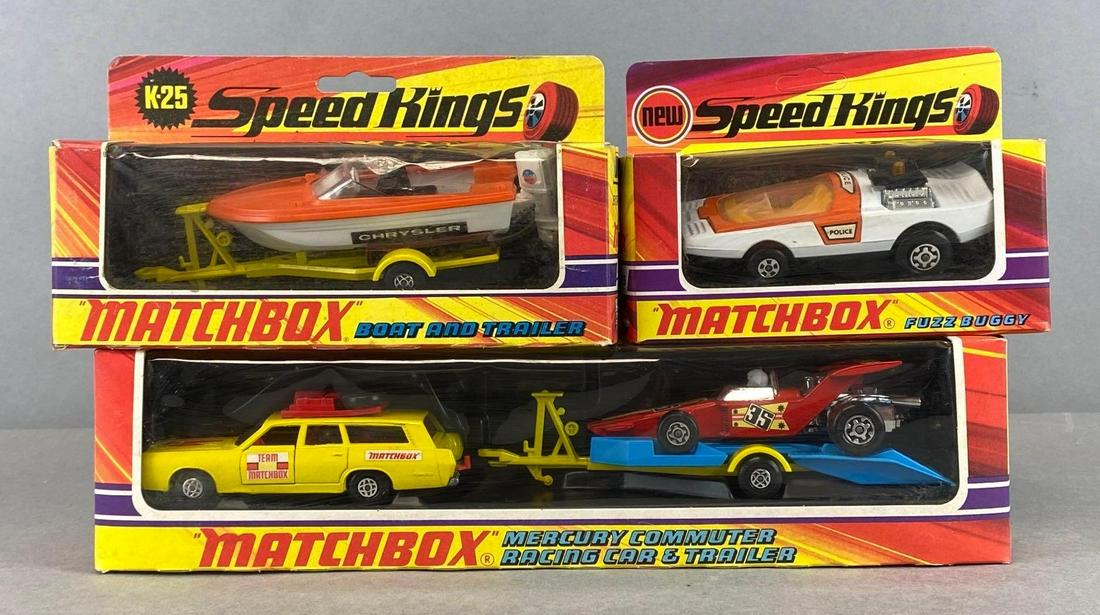 Group of 3 Matchbox Speed Kings Die-Cast Vehicles (1 of 5)