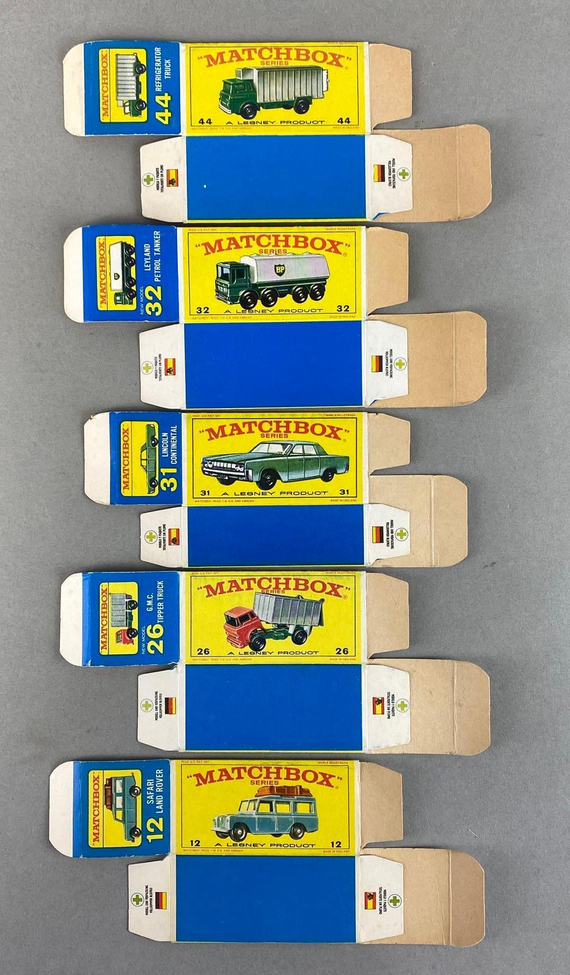 Group of 5 Matchbox E Type Boxes (1 of 2)