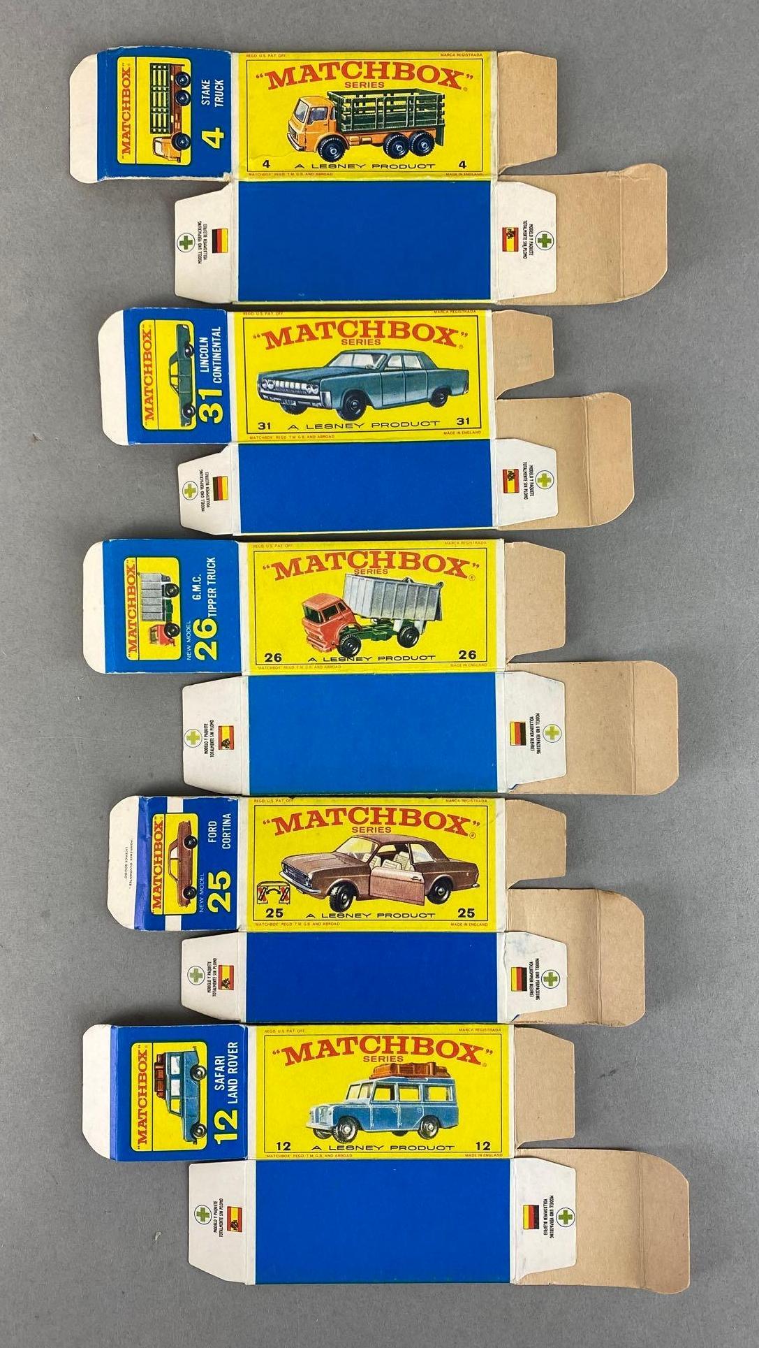 Group of 5 Matchbox E Type Boxes (1 of 2)