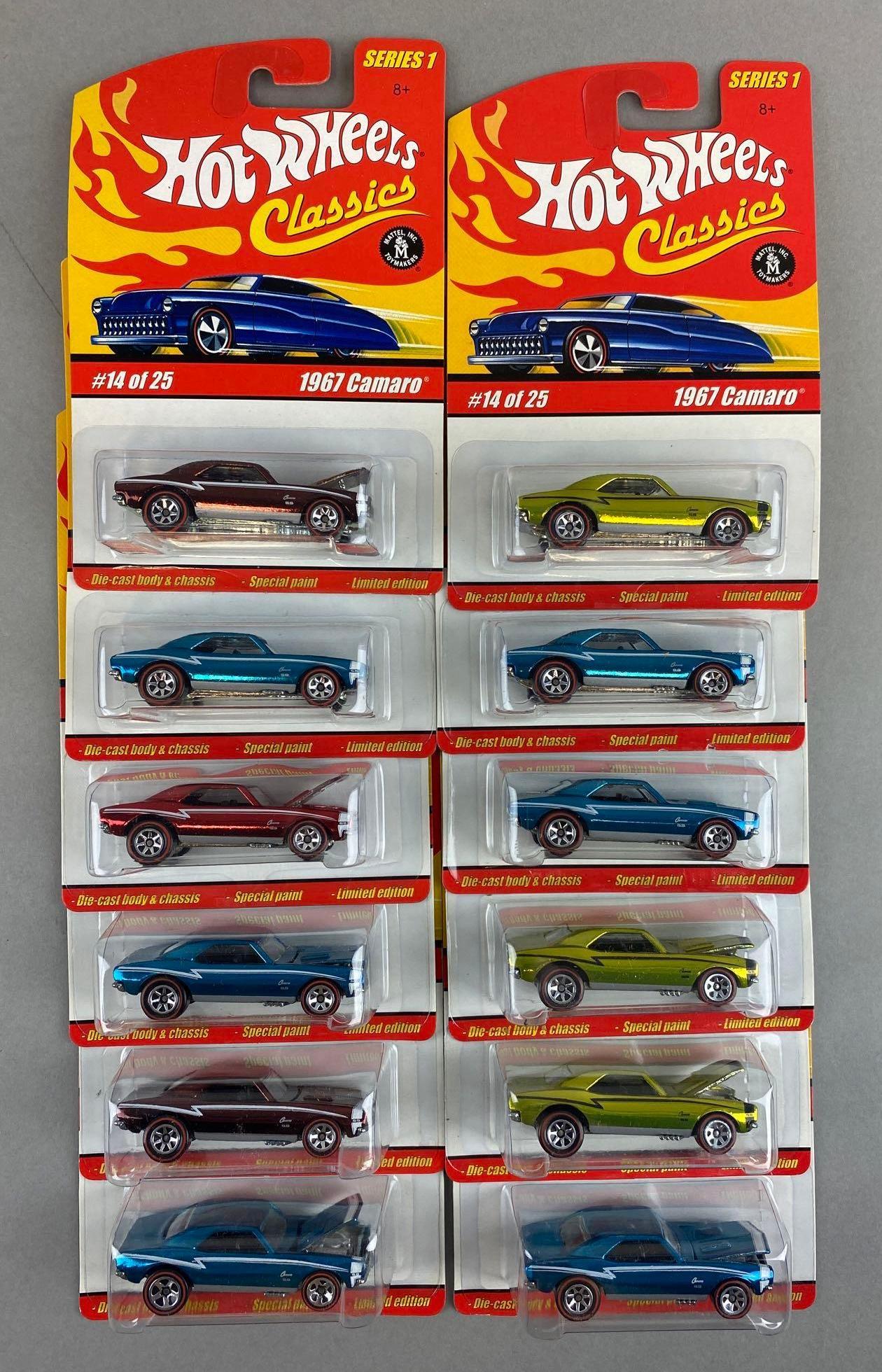 Group of 12 Hot Wheels Red Line Classics 1967 Camaro (1 of 4)