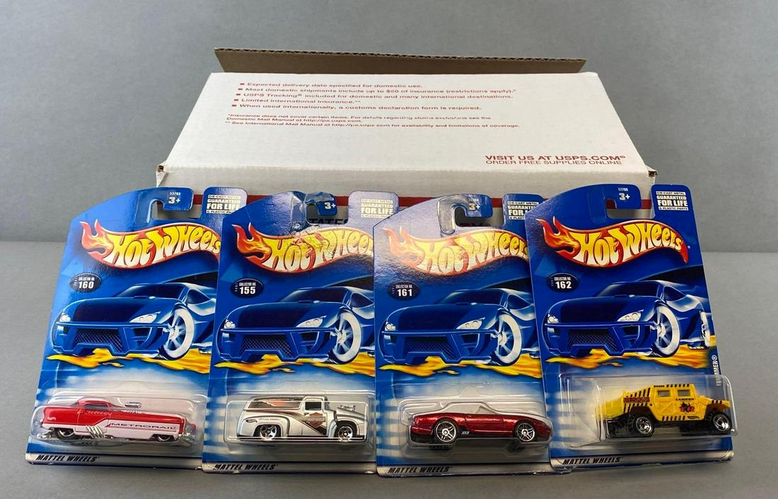 Group of 20+ Assorted Hot Wheels Die-Cast Vehicles: Mattel. Includes Hummer, Jaguar XK8, and more.