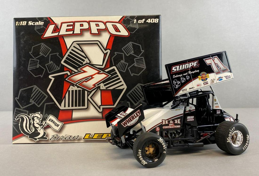 RE 2008 Brian Aleppo Swope Salvage and Recycling Sprint Car: 1/18th scale, limited edition die-cast. 1/408.
