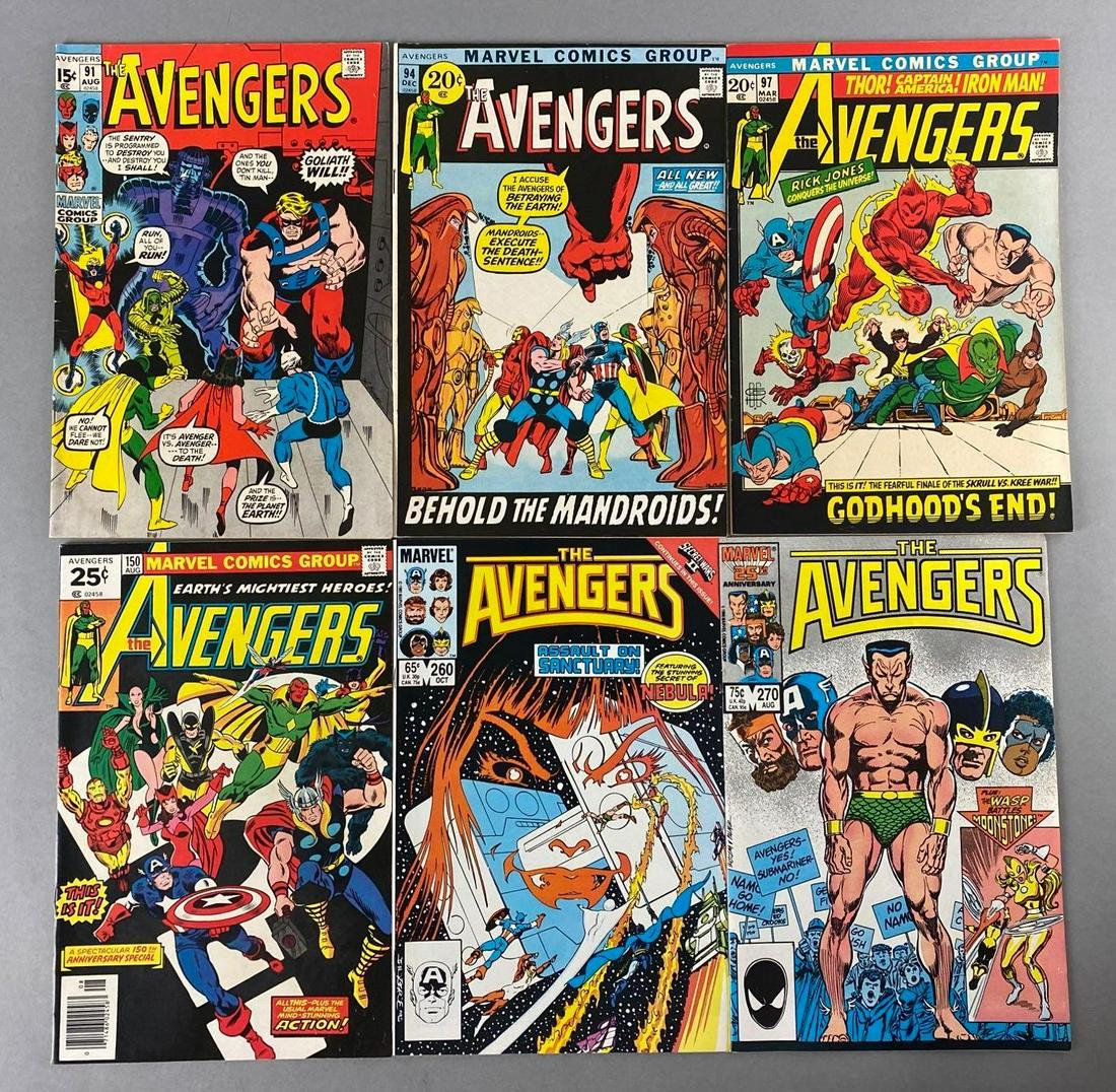 Group of 6 Marvel The Avengers Comic Books (1 of 4)