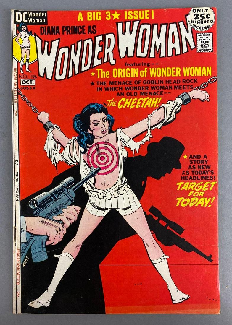 DC Comics Wonder Woman No. 196: Bondage Cover, October 1971, silver age. $.25, bagged and boarded.