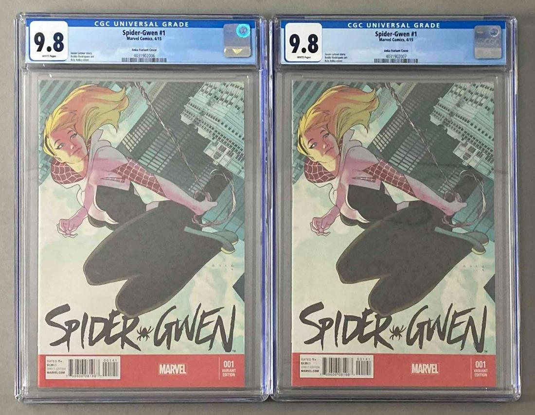 Group of 2 Marvel CGC Graded Spider Gwen No. 1 (1 of 3)