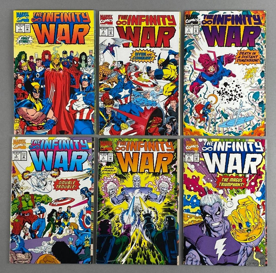 Group of 6 Marvel The Infinity War Comic Books (1 of 4)