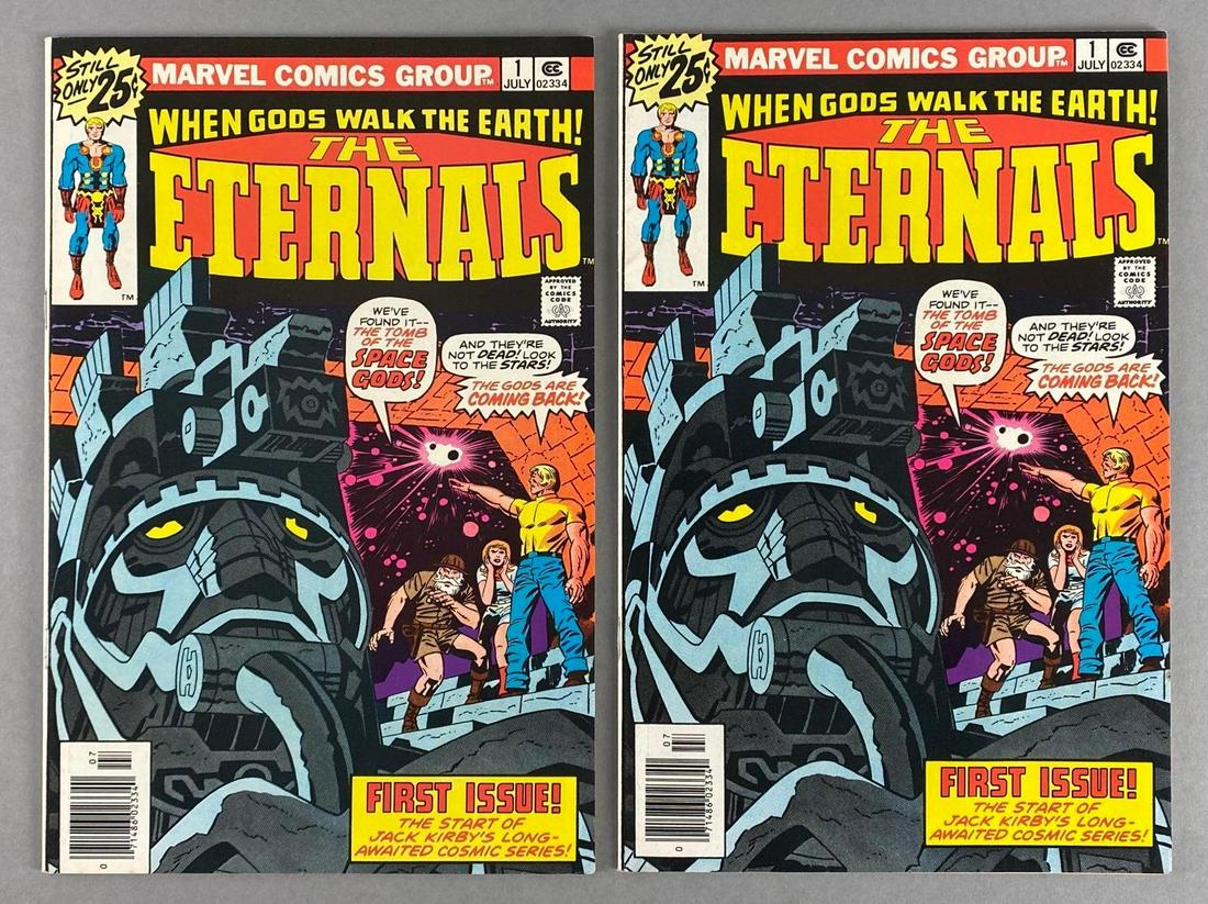 Group of 2 Marvel Comics The Eternals No. 1 (1 of 10)