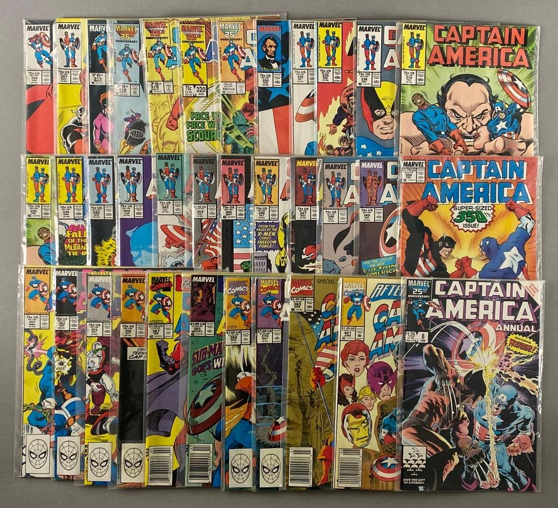 Group of 30+ Marvel Captain America Comic Books (1 of 3)
