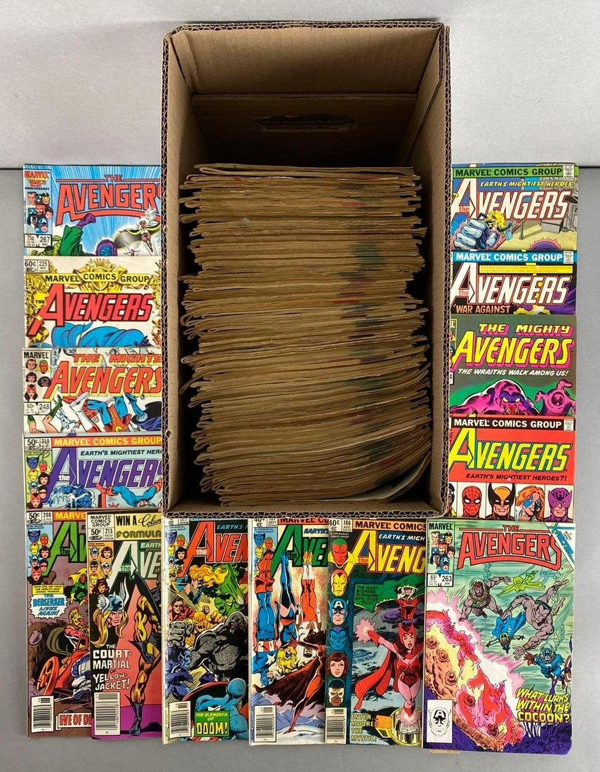 Short Box of Marvel The Avengers Comic Books (1 of 3)
