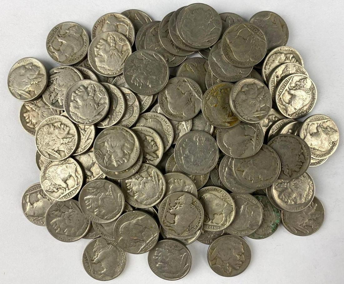 Group of 90+ Buffalo Nickels (1 of 1)