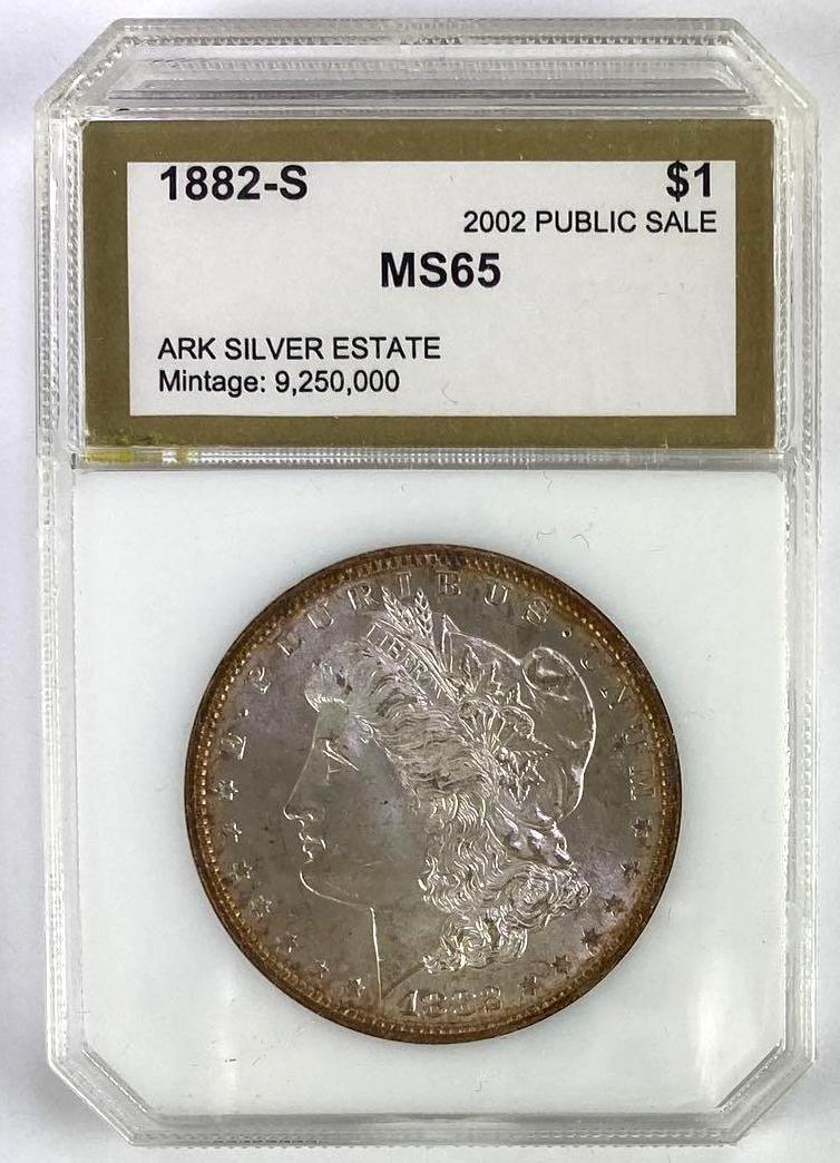 1882 S Morgan Silver Dollar (PCI) MS65 (1 of 2)