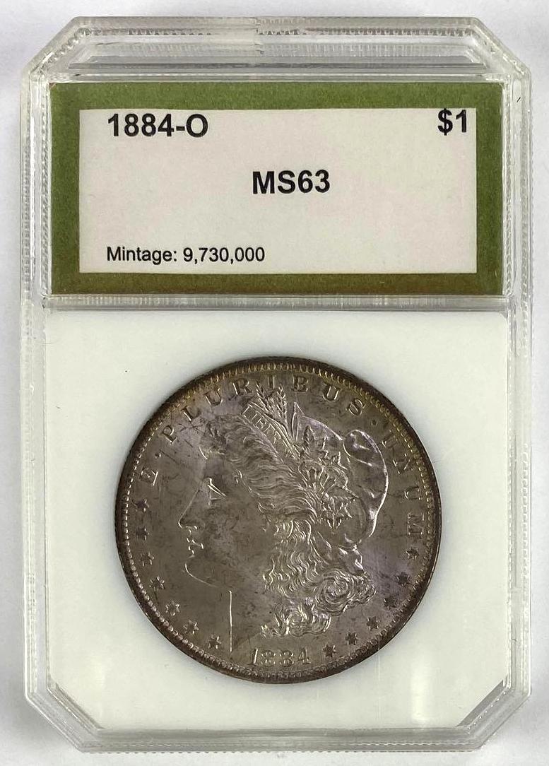 1884 O Morgan Silver Dollar (PCI) MS63 (1 of 2)