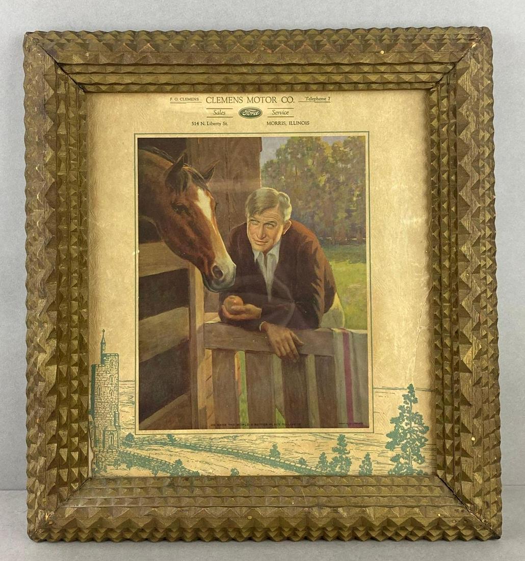 Will Rogers Clemens Motor Framed Advertising Print (1 of 4)